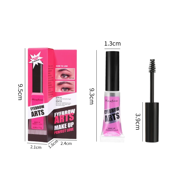Wild Eyebrow Gel Soap Waterproof Eyebrow Styling Wax Makeup Quick-drying Lasting Brow Gel Setting Natural Transparent Stereo