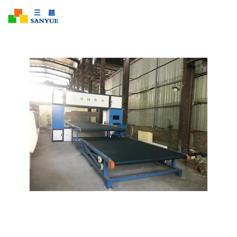 Convyor Type Worktable Vertical Circular Blade PU Foam Sponge Shapes Contour Cutting Machine