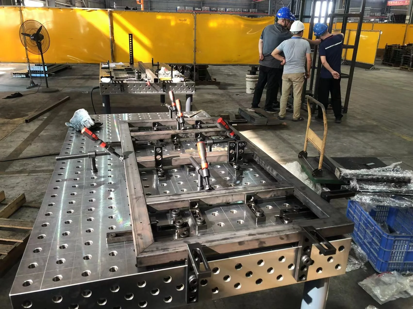 Intelligent fixture system clamps 3D welding table accessories D28 D16 steel casting welding table