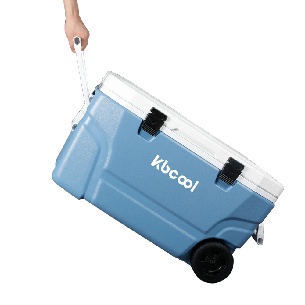 Large Fishing Cooler Box 65L 100L 120L PU Insulated Long Ice Cooling Ice Chest Cooler Box for Outdoor Camping Fishing