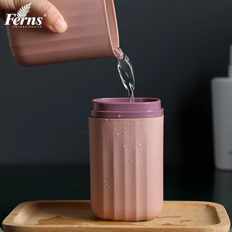 Portable Wash Cup Simple Toothbrushing Cup Travel Toothpaste Toothbrush Storage Box Tooth Cylinder