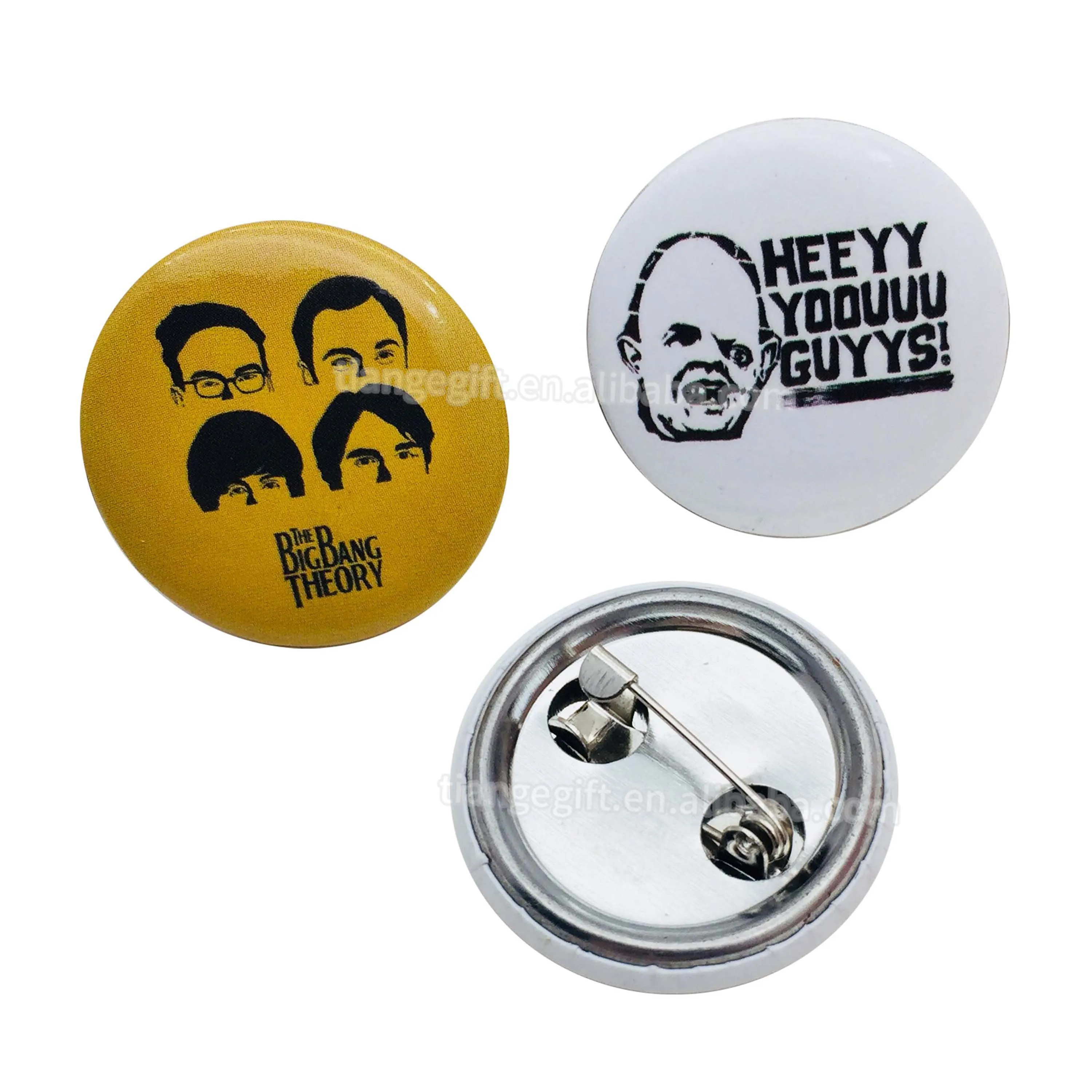 Custom Pins Metal Logo Badge Name Tag Badge 58mm Button Badge