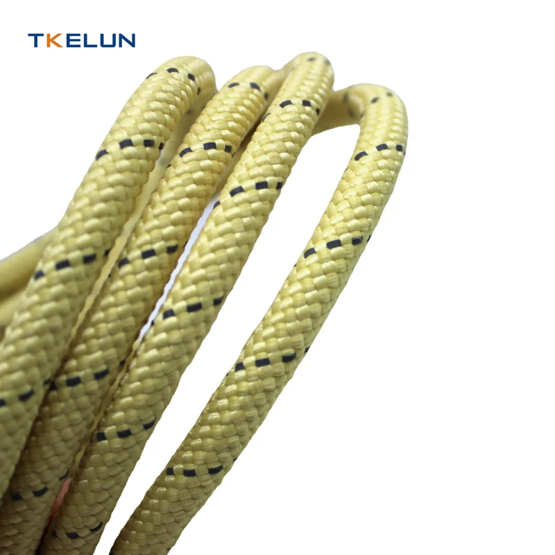 Factory Hot sale Aramid Reflective Outdoor Climbing Rescue Rope 1414 aramid fiber rope