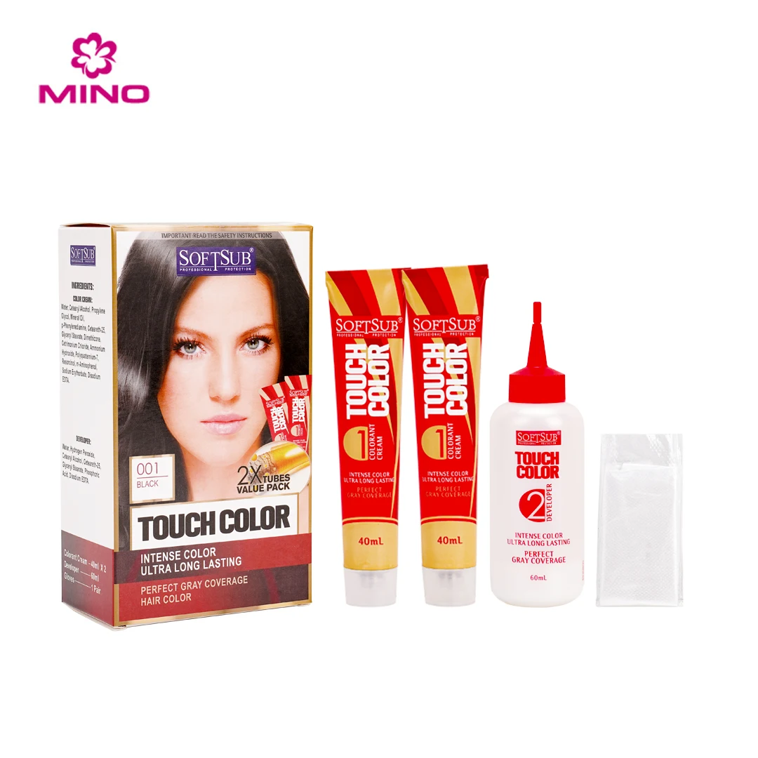 OEM Hair Dye Shampoo Coloring Permanent Comb Low Ammonia Natural Herbal Thailand Color Dark Brown Black Hair Directly