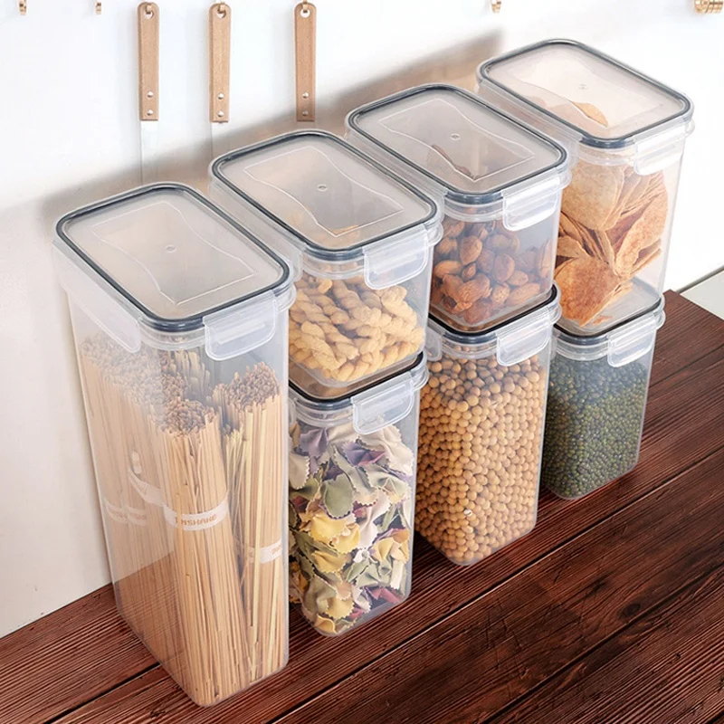 24 Piece Pack Plastic Airtight Dry Pasta Kitchen Organizer Pantry Organization Set Air Tight Food Storage Containers With Lids