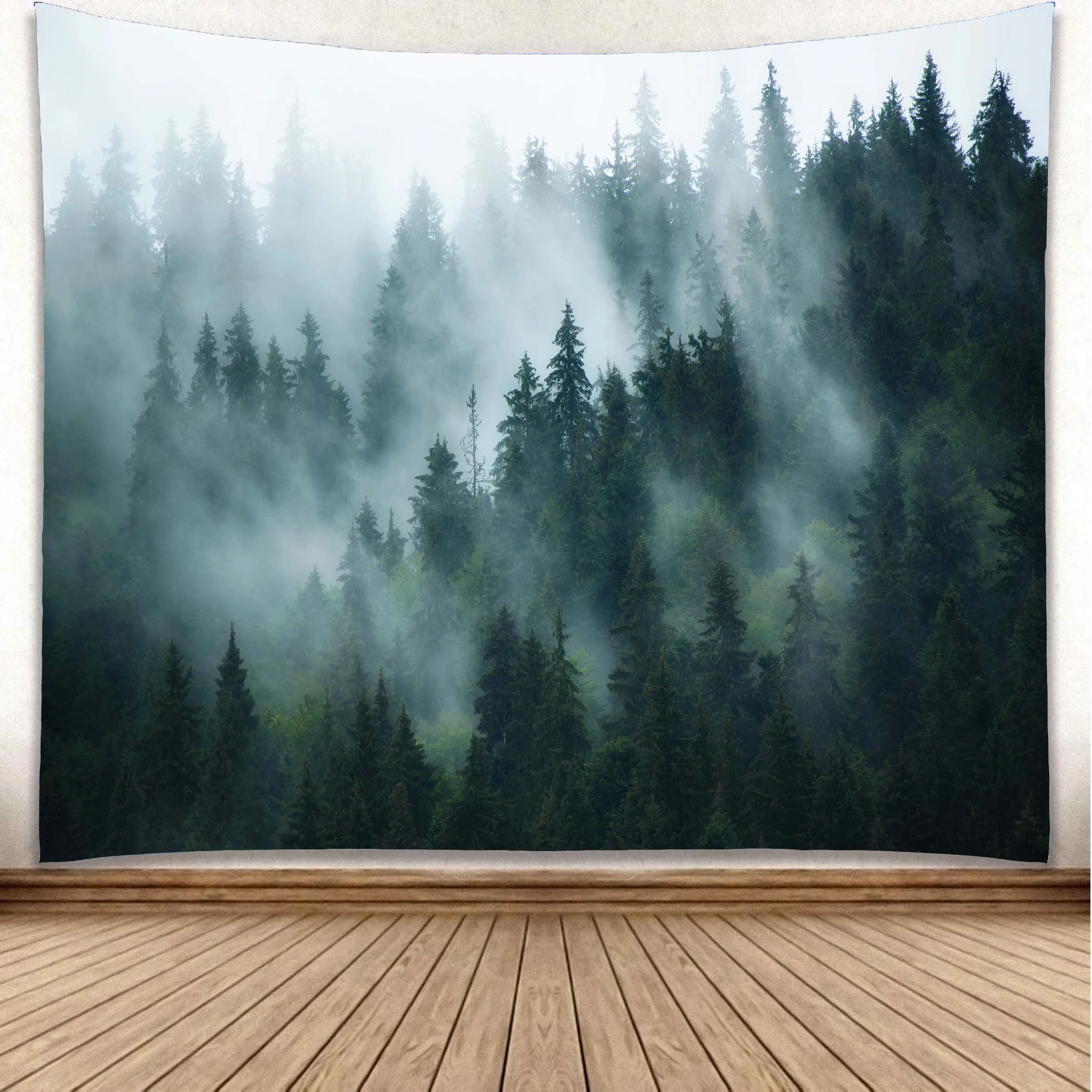 
Sublimation Print Starry Night Space Bohemian Mandala Forest Mountain Psychedelic Trippy Hippy Witchcraft Tarot Tapestry 60