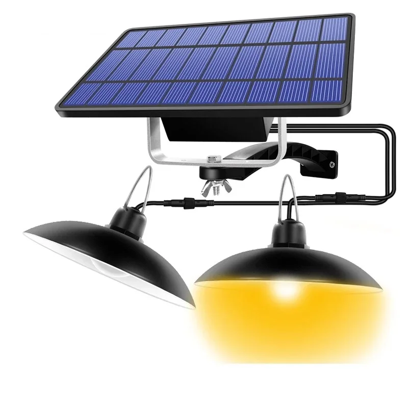 Hight Quanlituy Big Solar Panel Lamp Indoor Remote Control Solar Power Ceiling Light Modern Solar Led Ceiling Lamp