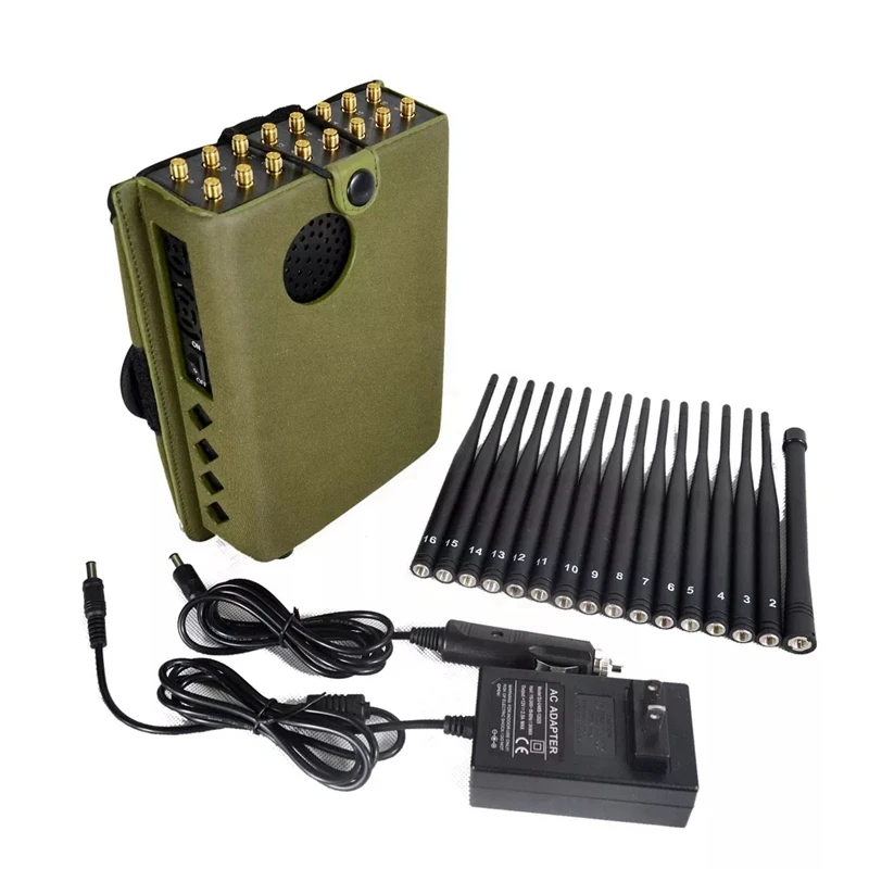 Portable Can Customized 12 Antenna Mobile Phone gsm DCS 2G 3G 4G 5G GPS WIFI Lojack Signal Detector With Nylon Cover