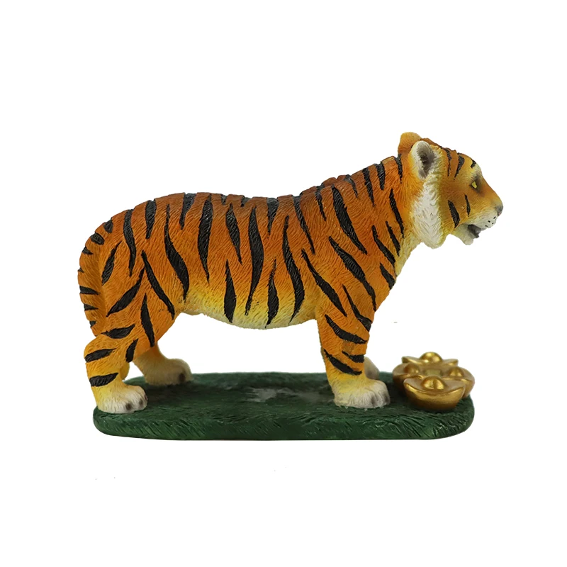 Wholesale Customized New Tiger Sculpture Resin Figurine Home Decorative Craft for Festivals and Gifts