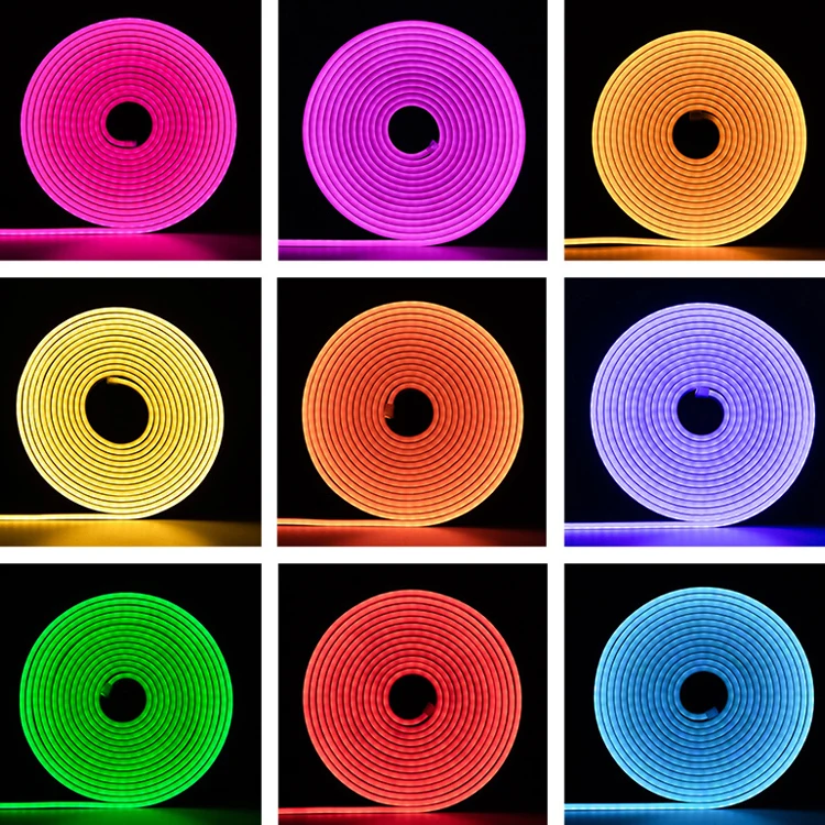 Slim Led strip lights led neon flex flexible strip light ip67 Silicone Strip Led Neon Lights 50m/roll