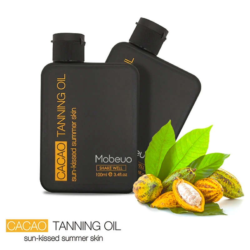Mobeuo OEM/ODM private label skin care Tan Lotion Dark tan cocoa tan oil  with lowest price