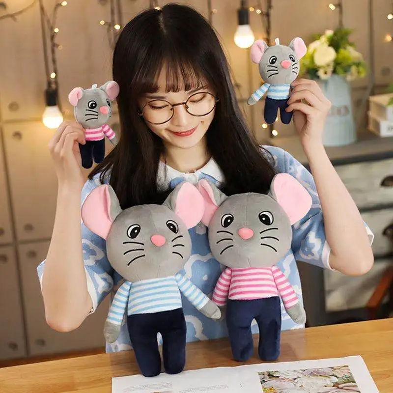 Wholesale LOW MOQ Cartoon Plush Mouse Doll Soft Stuffed Animal Plush Rat Toys Cute  Mouse Plush Toys