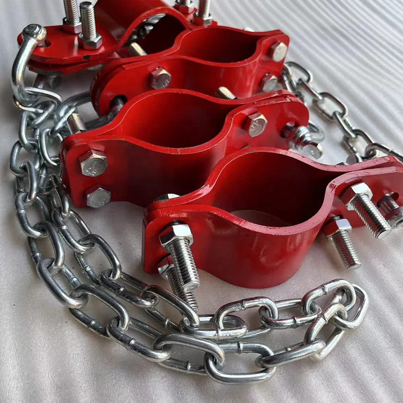 API 16C drilling hose tube safety clamps heavy duty hose clamp hose clip carbon steel clamp chain
