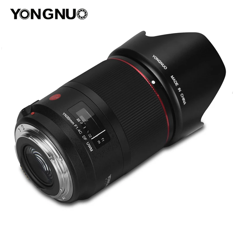 
YONGNUO YN35mm F1.4C DF UWM Wide Angle Prime Lens for Canon DSLR Camera 35mm F1.4 DF UWM Ultrasonic Wave Motor Wide-Angle AF MF 
