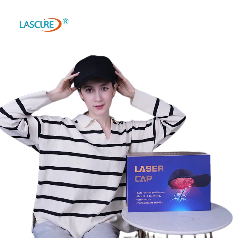 portable red light therapy cap 650nm laser hair cap 118 diodes Growth laser baseball cap