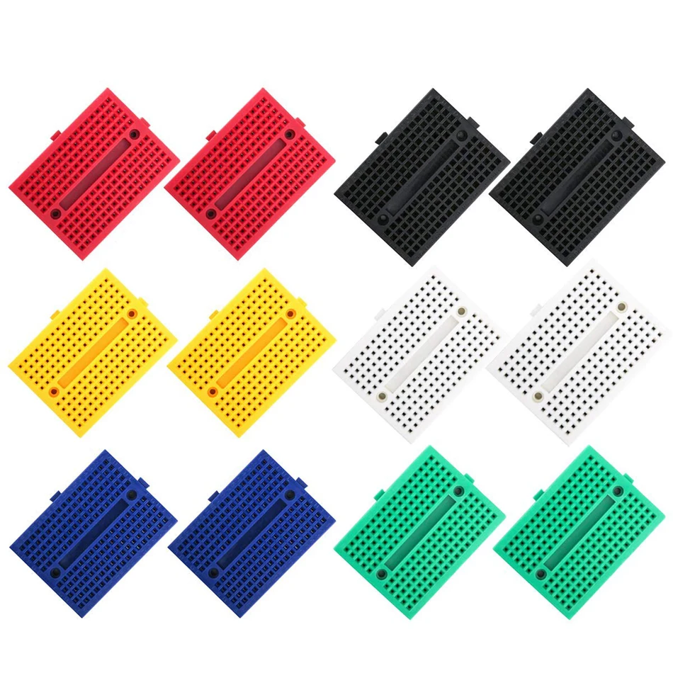 Mini Small Size 170 Tie-points Solderless Breadboard Prototype Protoboard PCB Board for for Arduino DIY Electronic Kits