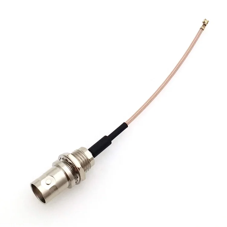 RF coaxial cable IPEX/U.FL famale  to BNC female nut fixing flange RG178 cable IPEX/U.FL-K BNC-KY antenna cable