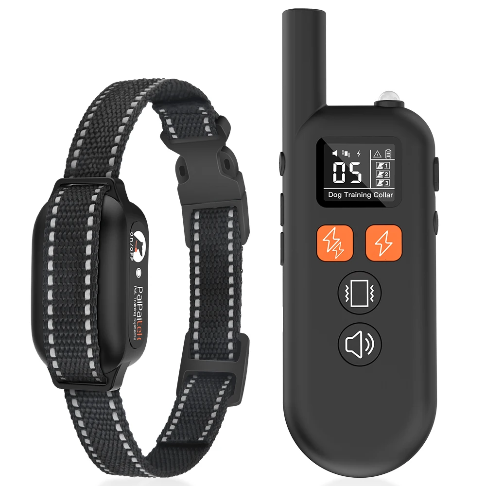 3300ft Waterproof shock dog remote control Rechargeable e-Collars double e collar dog training Collar