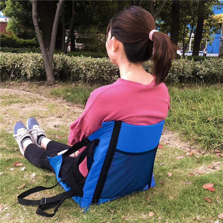 Comfortable Handle Folding Stadium Seat Cushion for Outdoor Sports, Picnic, Camping and Hiking