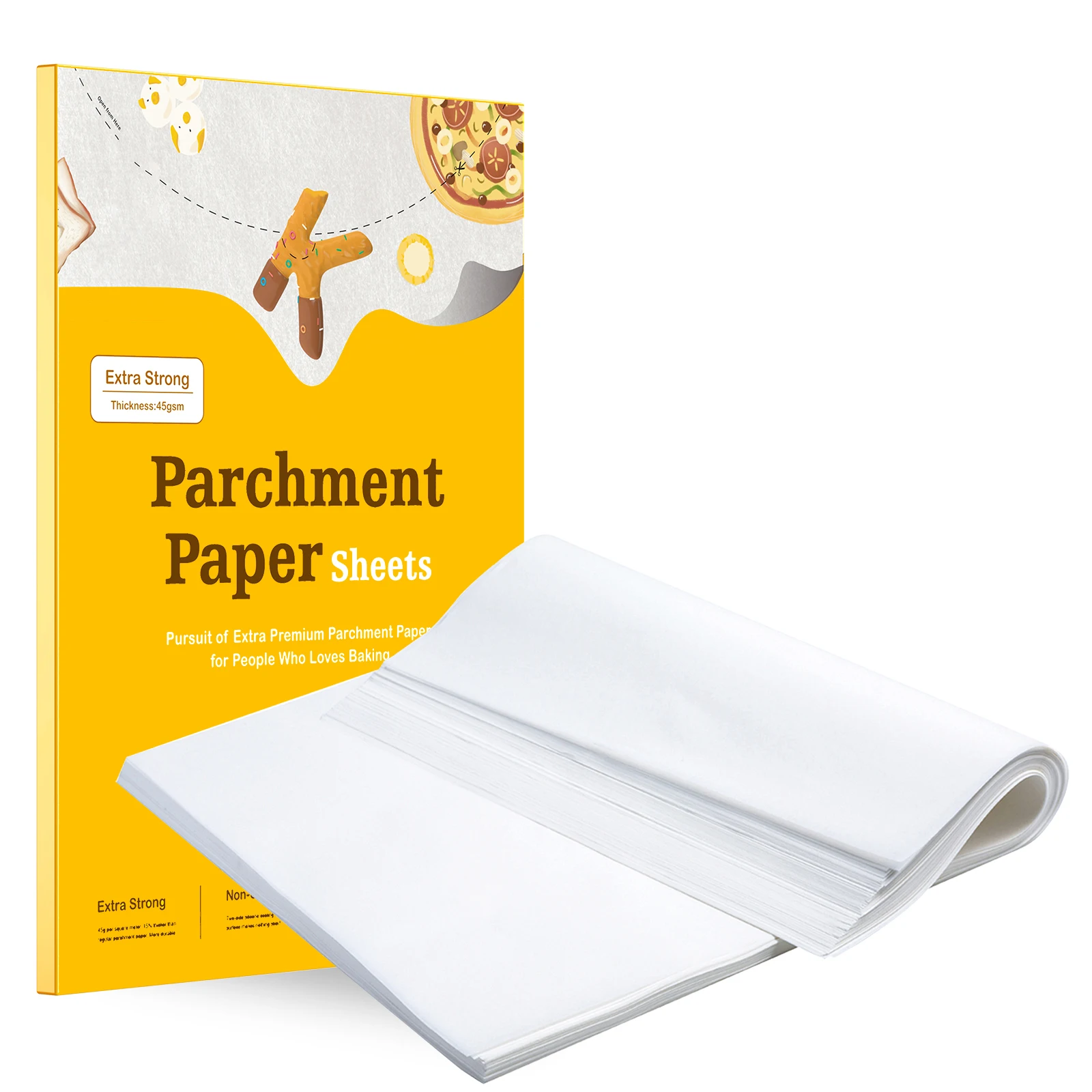 100Pcs 16x24 Inch Heavy Duty 45gsm Baking cooking parchment paper sheets
