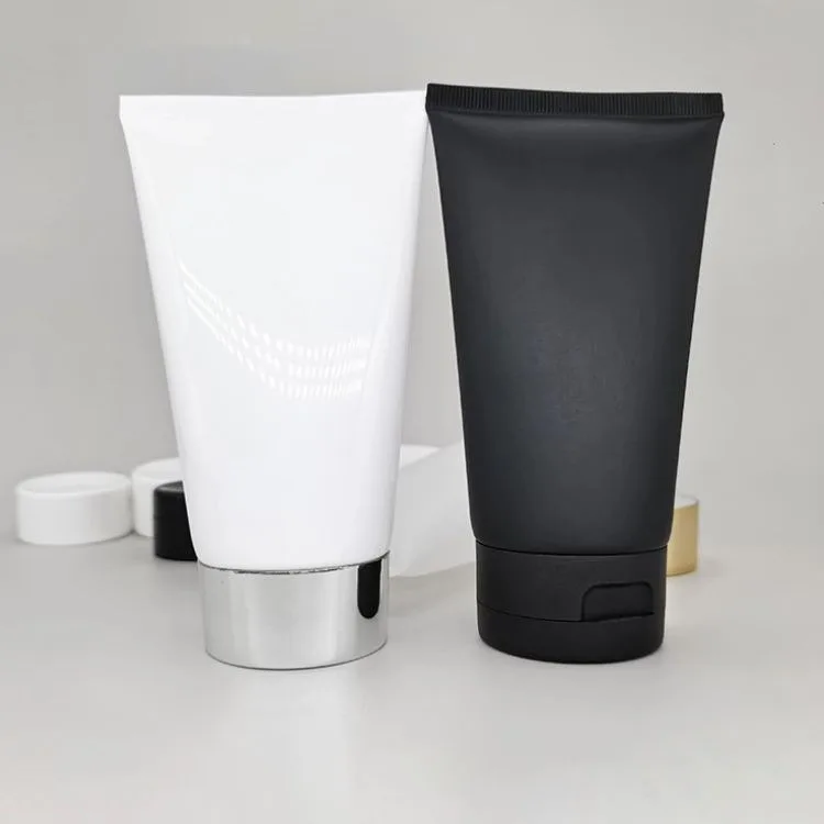 OEM Wholesale Private Label With Logo Soft Plastic Tubes Screw Plastic Hot Stamping Cosmetic Tube Packaging