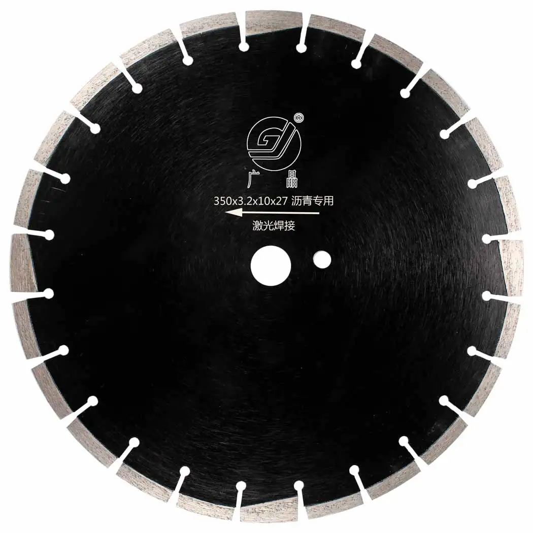GJ Wholesale High Quality 14 Inch 350 Mm Diamond Cutting Blades For Fast Cutting Asphalt Concrete Pavement Cutting