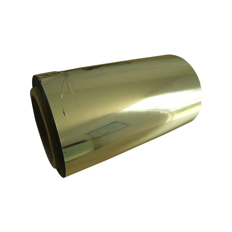 20 micron Bopp Gold Metallized Film For Printing And Food Packaging