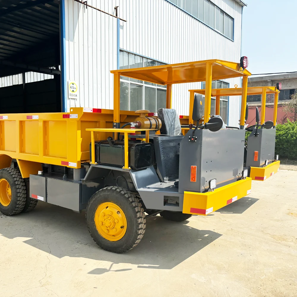 cheap price full hydraulic wheel dumper 5 tons 10ton capacity underground dump truck utility mini mining site dumper