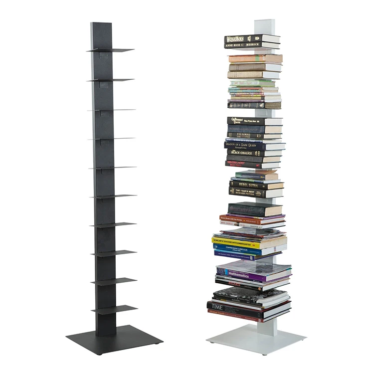 10 - tier standing bookshelf iron spine invisible shelf bookshelf kids children pipe bookshelf for home office corner
