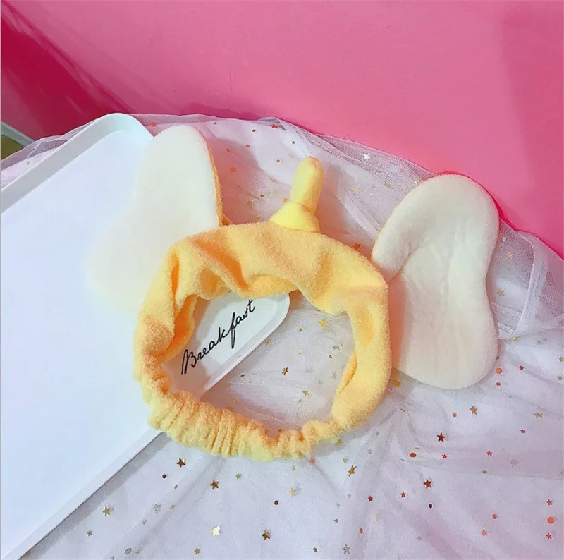 OEM Custom Acceptable Coral Fleece Headband Cartoon Ear Headband Elephant ear baby Child Hairband