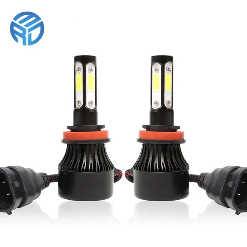 MRD 4 Sides X7 led headlights Headlight Bulb H1 H3 H4 H11 H4 Led 9005 9006 H8 9012 H7 led Fog driving Lights DRL LED