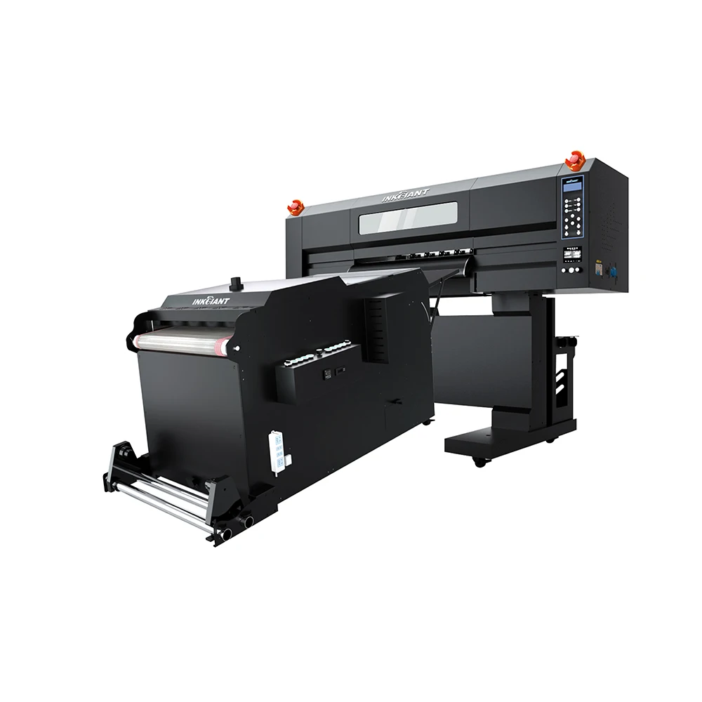 Efficient T-shirt printer with 4 pcs 3200 head white circulation system powder shaker dryer