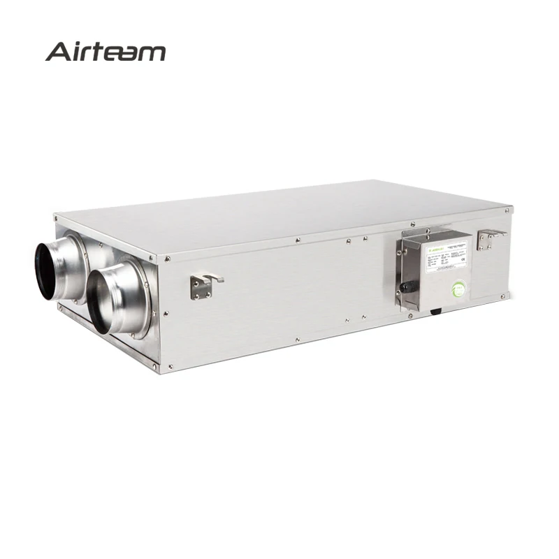 AQR-10DS-250A Central Ceiling Type Energy Recovery Ventilation System Fresh Air Recuperator HRV/ERV Residential HVAC System