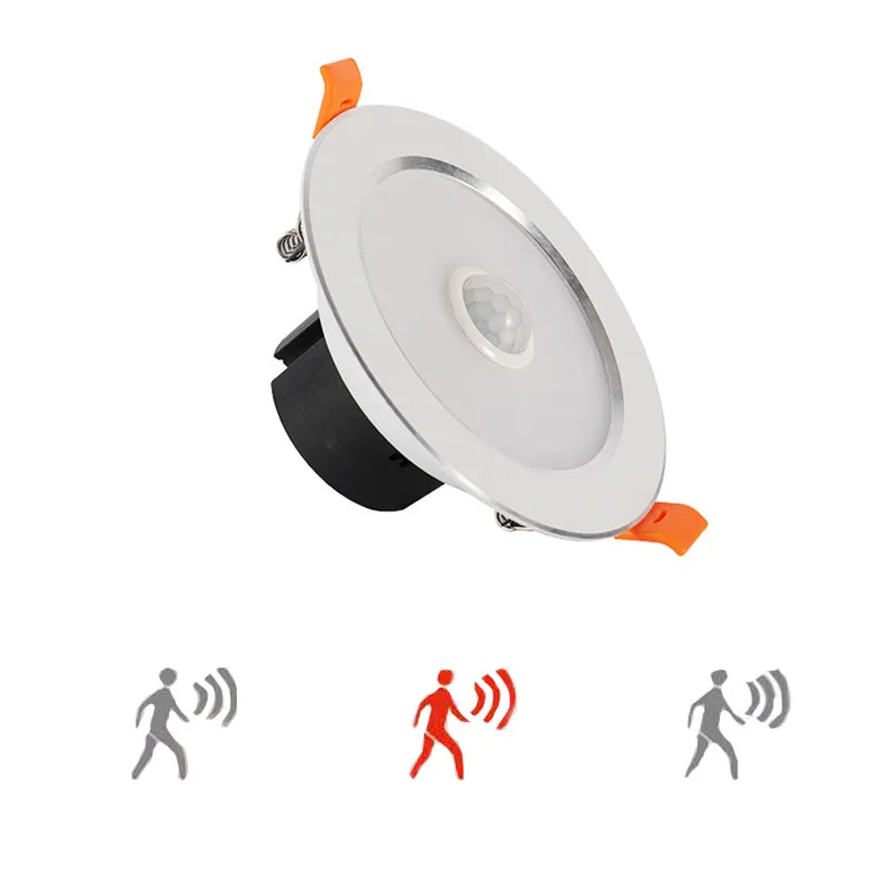 Pir Motion Sensor Down Light 7W 9W 12W 15W Infrared LED Sensor Downlight