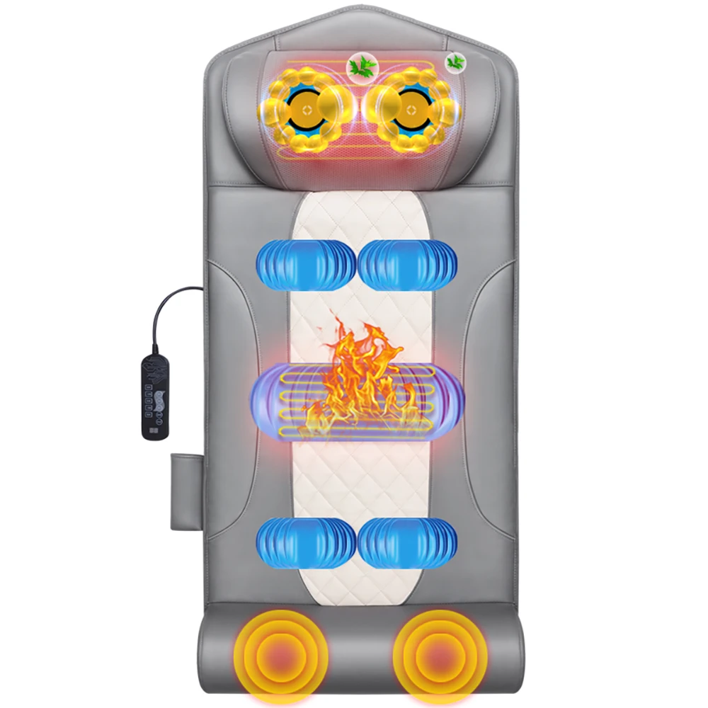 Mode Collapsible full body shiatsu thai massage mat machine air thai massage mattress Far Infrared Vibration Massager Cushion