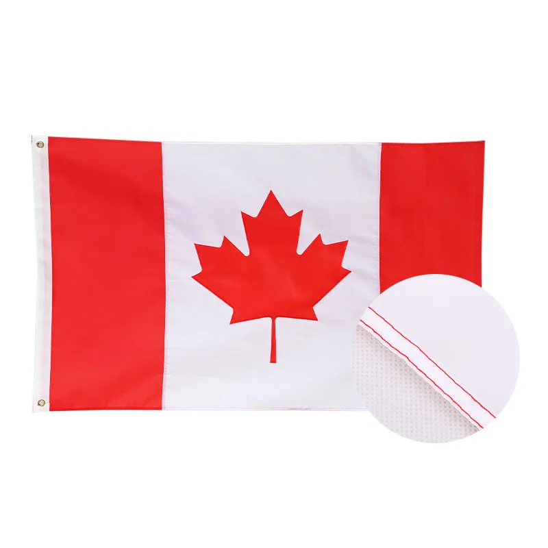Double-sided Custom Flag 3x5 Feet Outdoor Embroidery with Your Own logo Design Words for Cheap All Countries