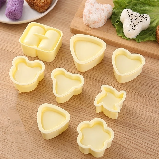 Rice Ball Mould triangle love flower Animal Shapes Baking tools Sushi Mold rice roll maker kids bento sushi tools