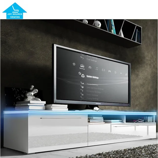 80 100 inch tv stand good quality factory directly tv stand furniture living room universal table top  led lights high gloss