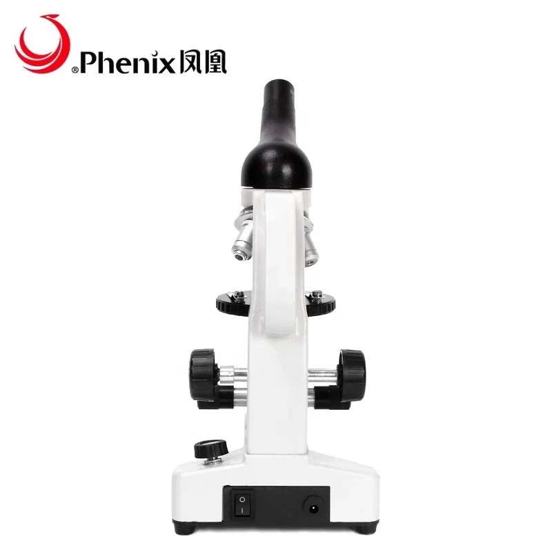 Phenix LED chargeable Monocular Biological Microscope 40X-640X for Students Scientific Research Slides Watching
