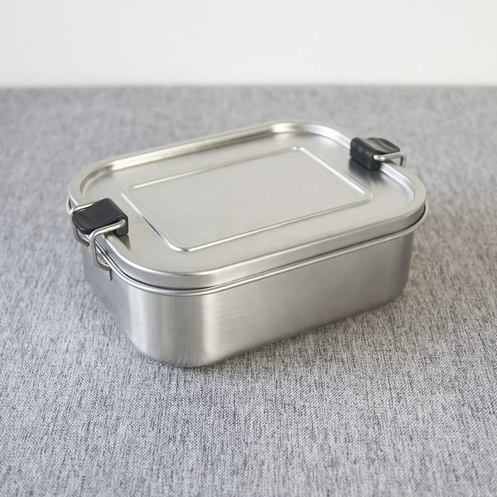 Amazon hot sale Portable kids Metal Stainless Steel Bento Lunch Box