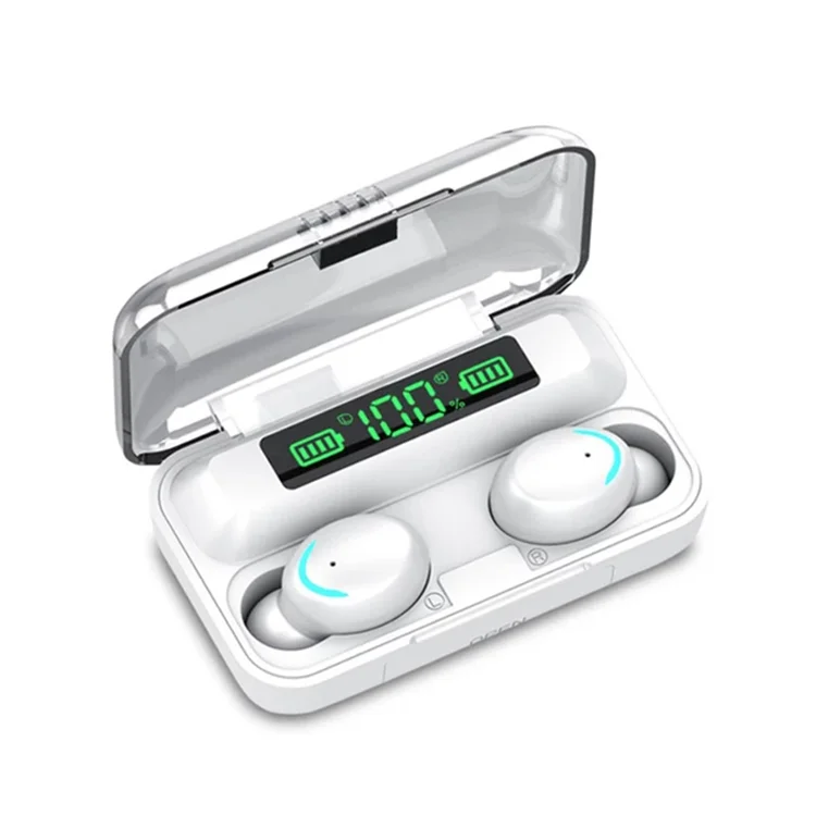 2021 new latest noise cancelling waterproof sports touch control wireless earbuds headset earphone with display charging case