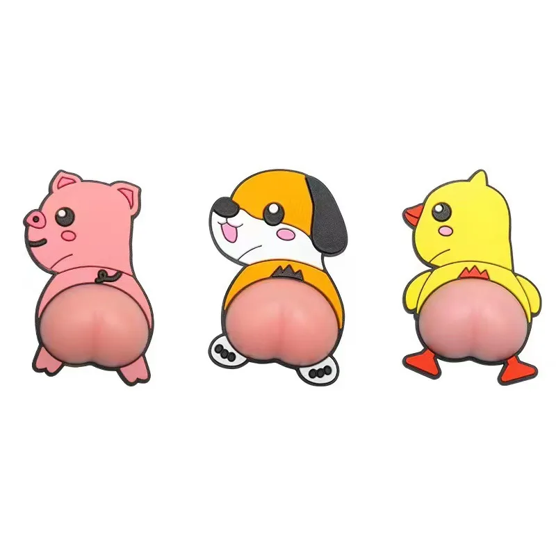 Car Door Anti-collision Strip Cute Crayon Xiaoxin Ass Small Corgi Anti-collision Sticker