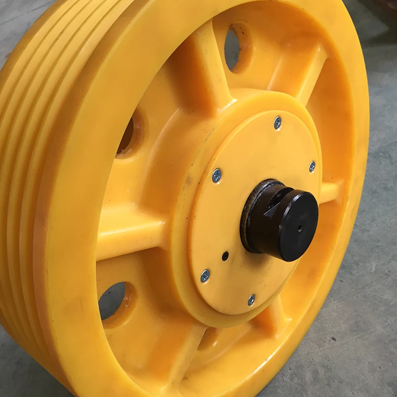 elevator Nylon Pulley Wheels Traction Sheave Elevator Drive Pulley