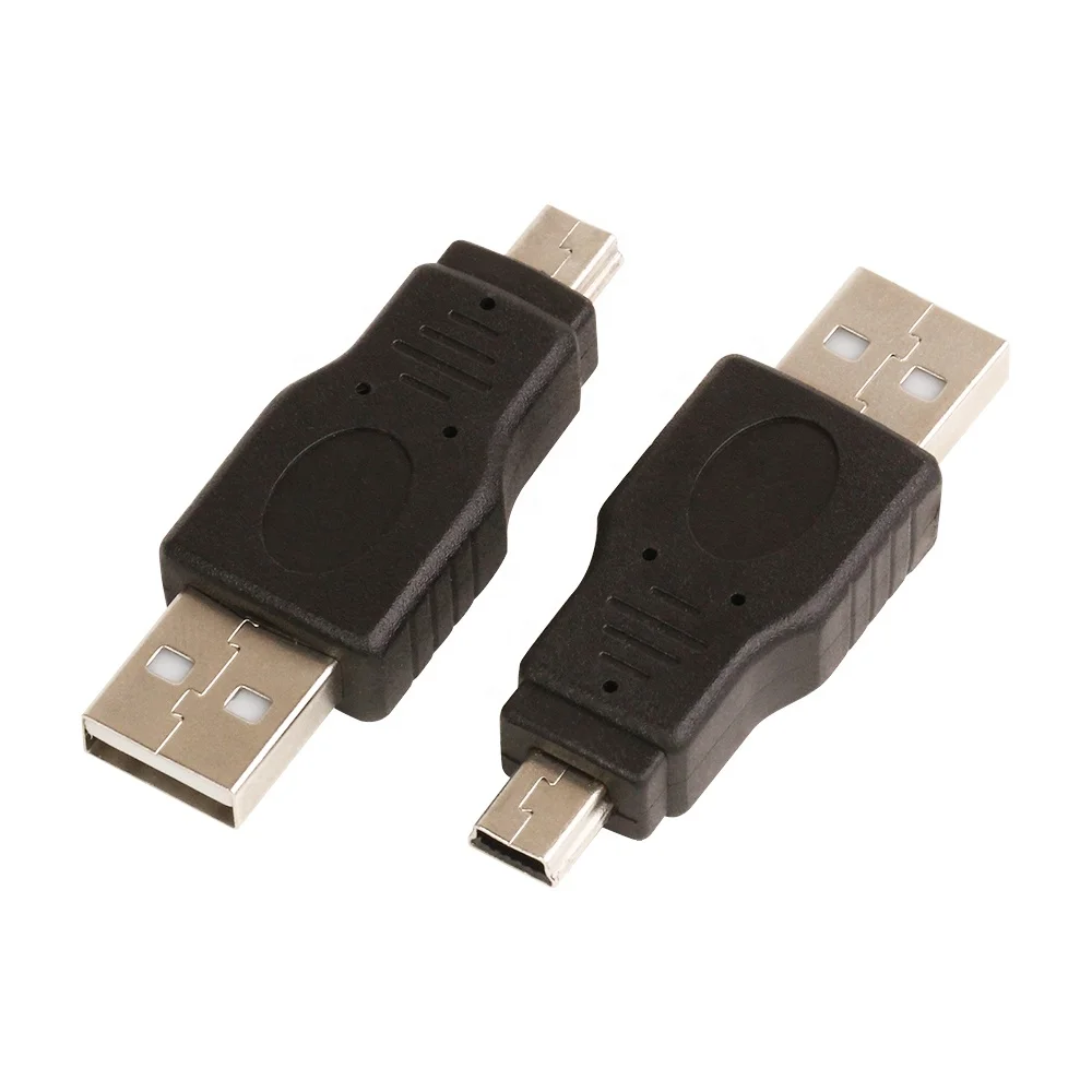 NEW USB 2.0 A Male to Mini 5 Pin Plug Adapter Connector for Laptop Mobile