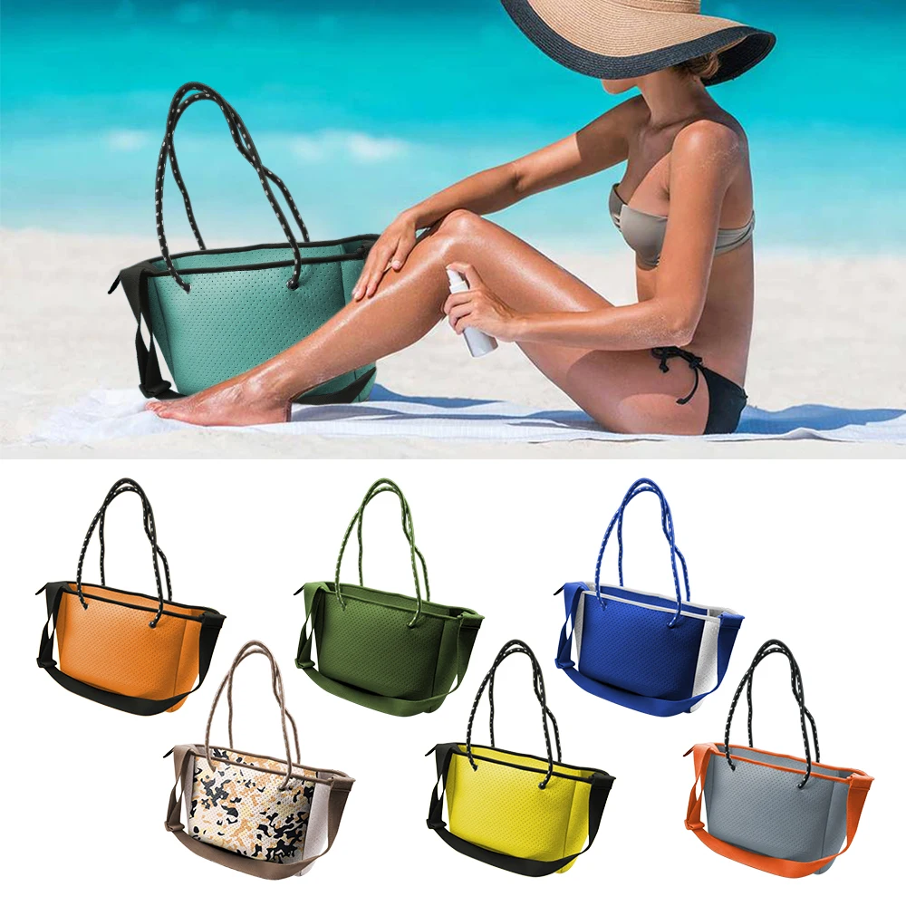 Wholesale Custom Multipurpose Handbags Ladies Shoulder Shopping Bag Beach Bag for Women Neoprene Tote Bag