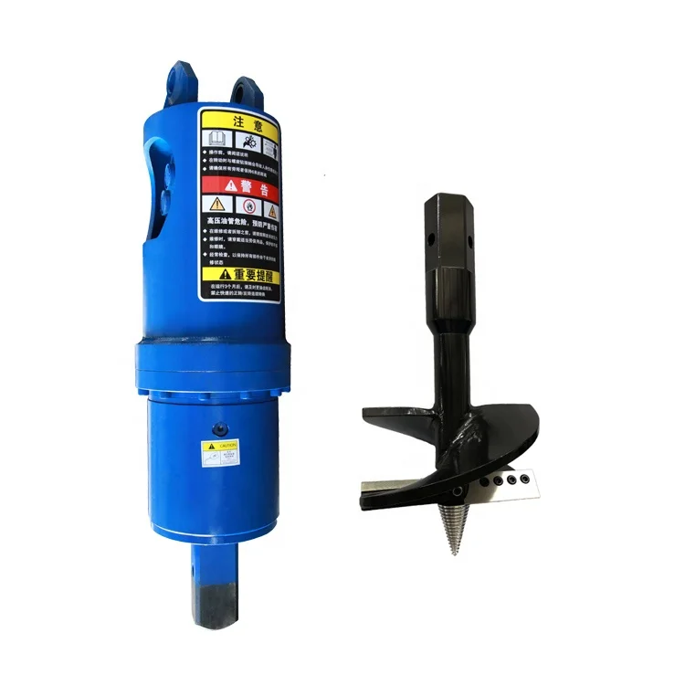 hydraulic earth drill screw pile driver machine digger auger for ground screw drilling excavator attachment machinery parts