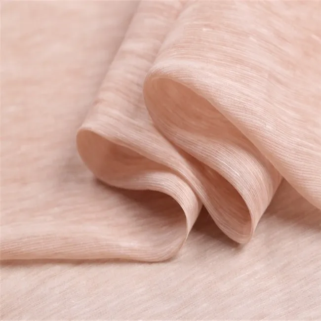 Хорошая текстура, смесь шелка и льна, ткань, шелковое полотно, однотонный узор для платья, одежда