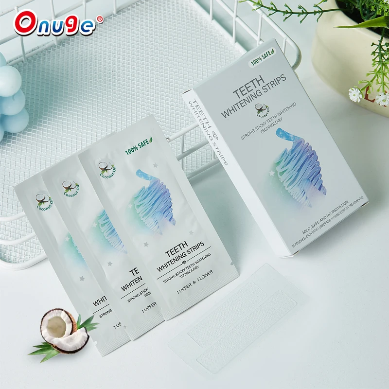 New Design Professional Effects White Strips Oral Hygiene Dental Peroxide Teeth Whitening Strips Coconut
