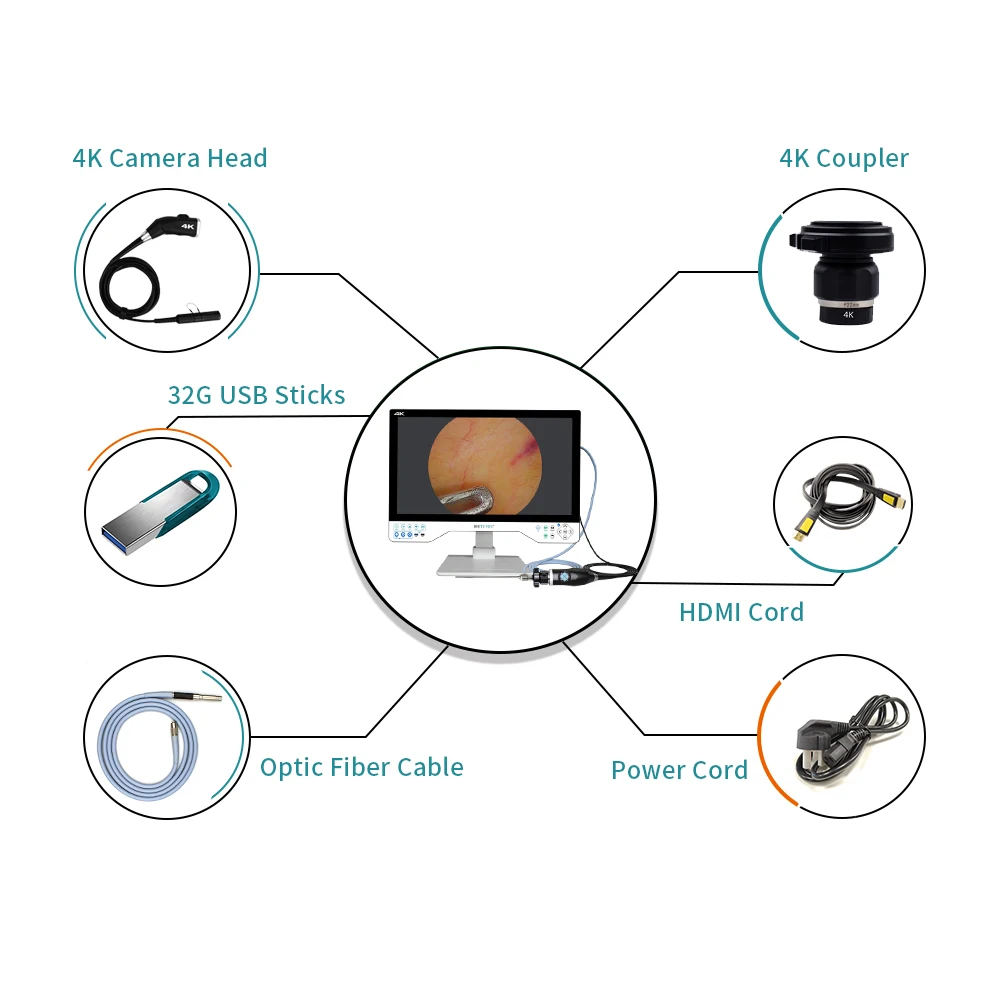 24 Inches Monitor Integrated Full HD Medical Endoscope Camera with  for Surgical Laparoscope Endoscopy Urology ENT