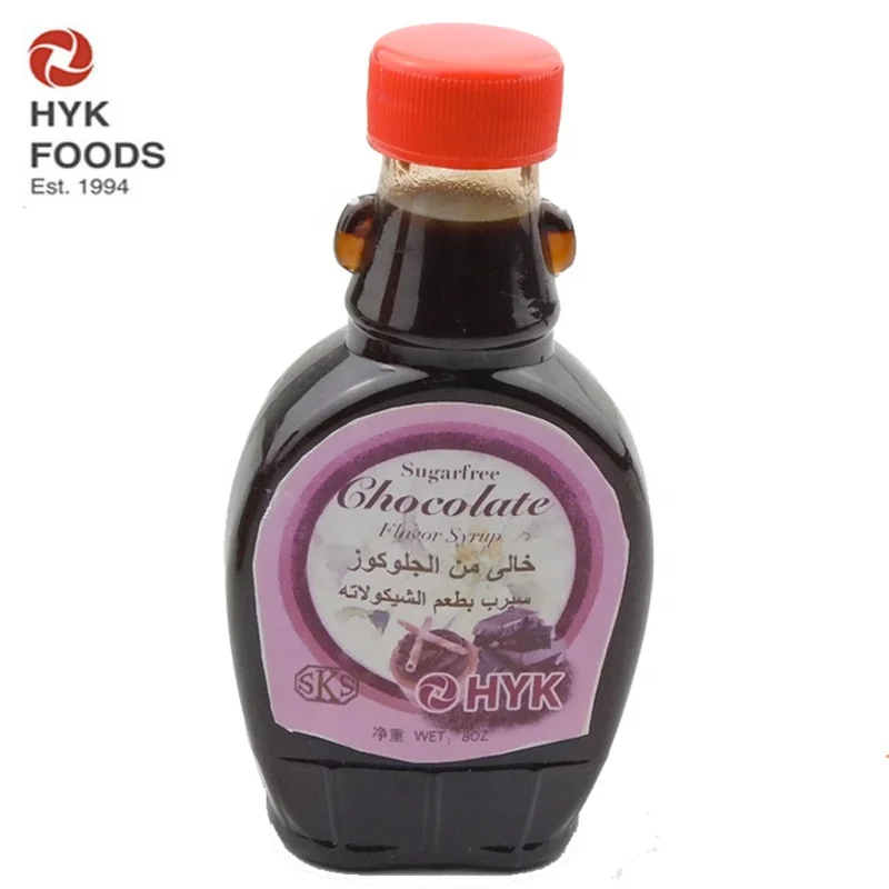 New flavor natural sugar free chocolate flavor syrup for food additives